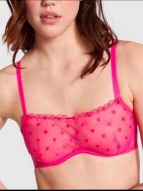 VICTORIA SECERT PINK WINK SCOOP BRA PINK SIZES XXL (NEW WITH TAGS) A4